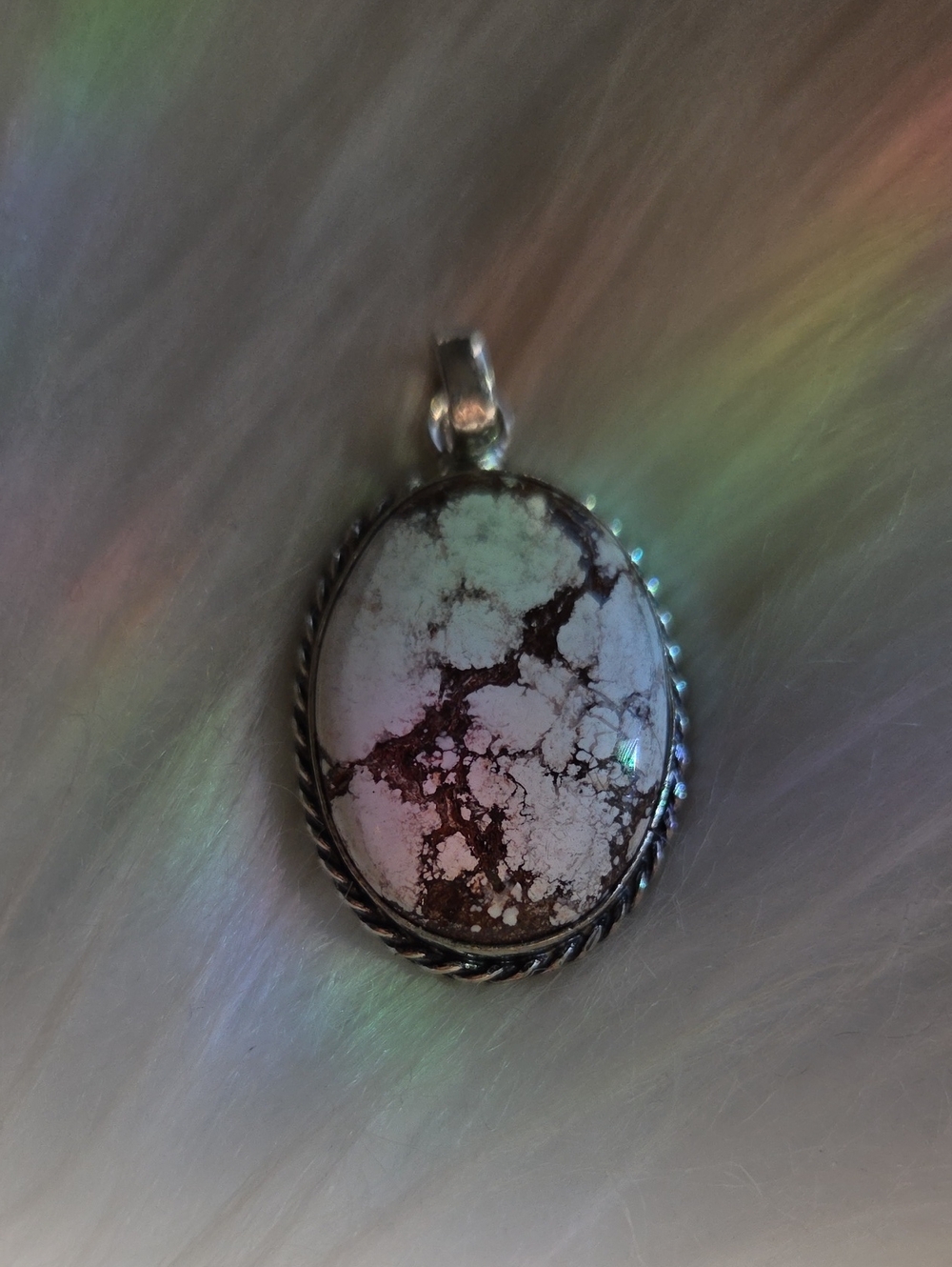 Wild Horse Jasper Silver Plated 925 Gemstone Necklace Pendant
